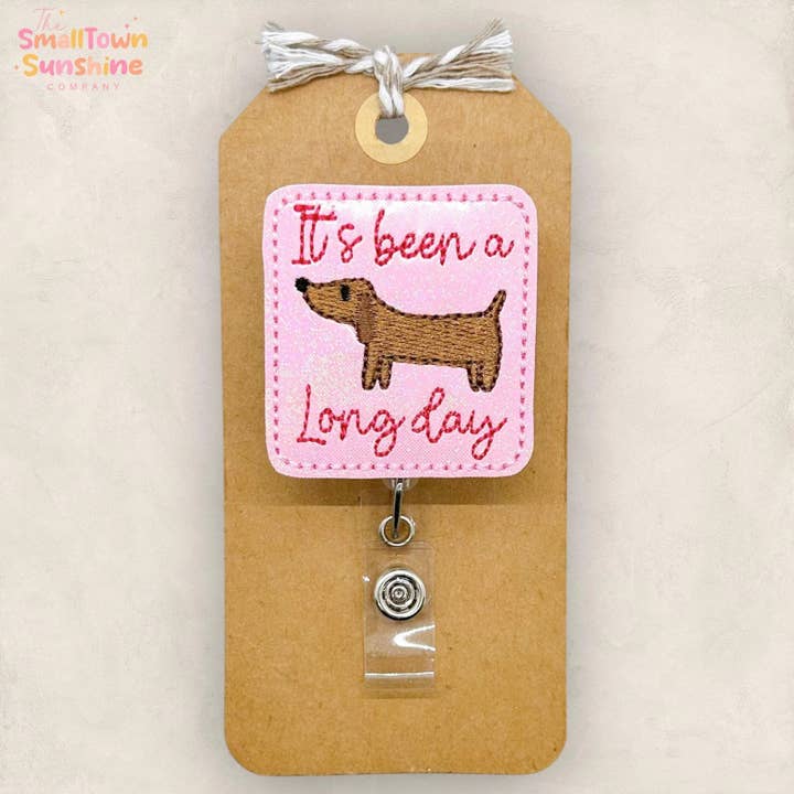 It's Been a Long Day Badge Reel for wholesale by The SmallTownSunshine Company