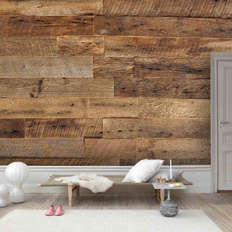 Jess Art Decoration - Wholesale Wallpaper - 3D Wood Grain Rectangle Brown Wall Mural Wallpaper YXL 11853