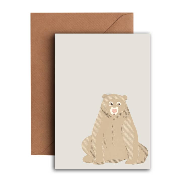 Marsican Bjørn | Fødselsdag Card | Børns Card | Begivenheder for engroshandel hos I am Roxanne