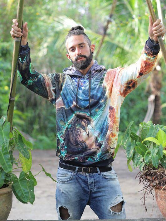 Sacred Geometry Hoodie | Fractal Hoodie | Psy Clothing | Festival Hoodie | Psychedelic Sweater | Kukulkan (HD) for wholesale by Mystic Mind