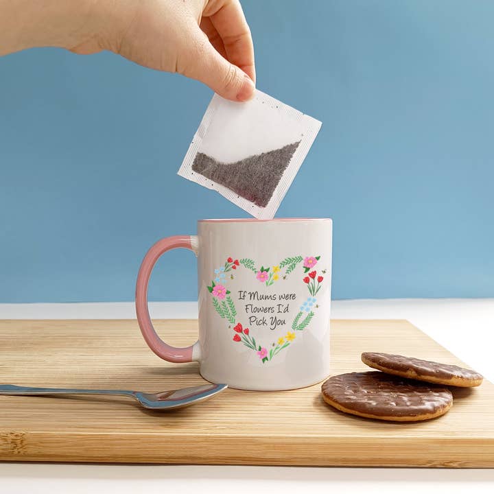 If Mums Were Flowers Mug | Floral Heart Mother's Day Mug for wholesale by Laura Stanley Designs