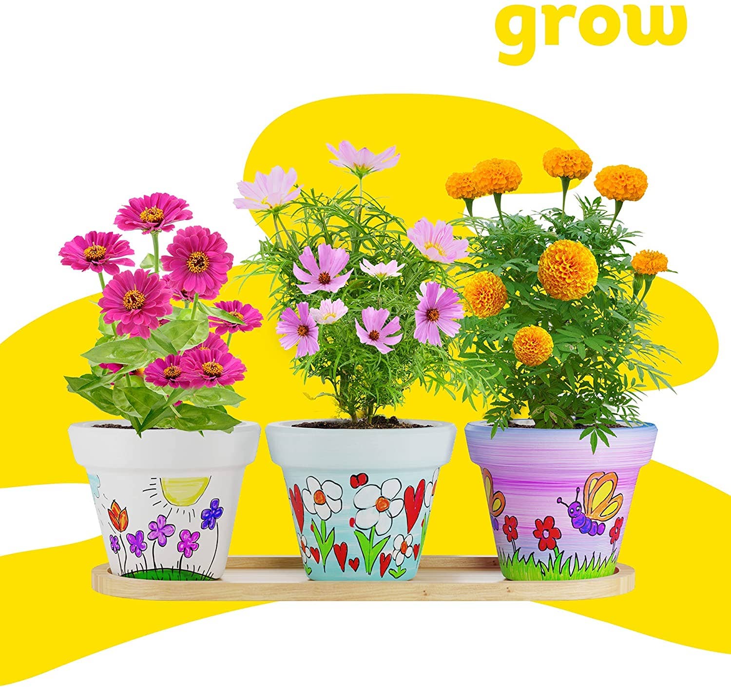 Dan&Darci - Wholesale DIY Craft Kit - Kids - Cast, Paint & Plant Kit for Kids &6