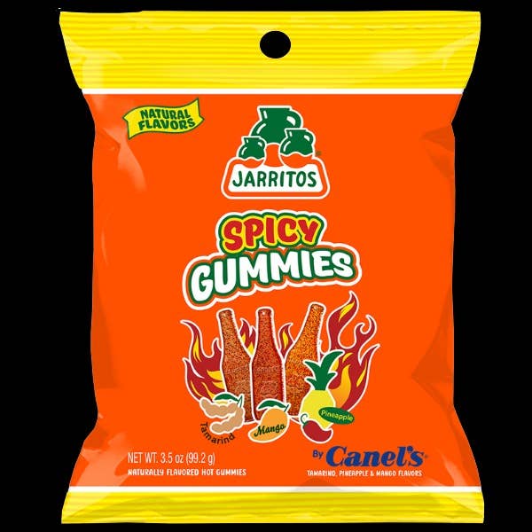 Long Island Candy Factory - Wholesale Gummy - Jarritos Spicy Gummies Tamarind Mango Pineapple 3.5 oz0
