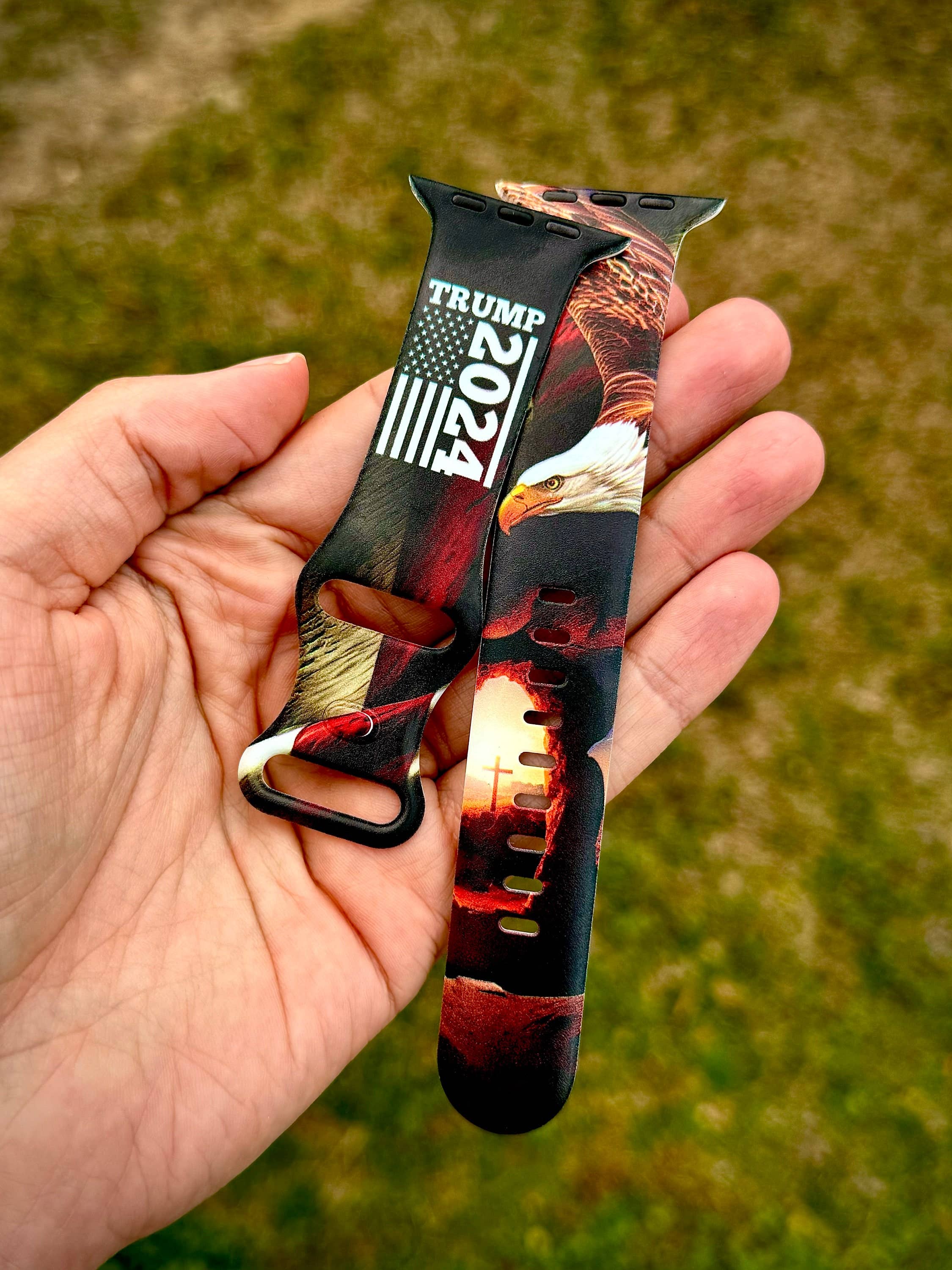 The Printed Llama - Wholesale Watch Band/Strap - Unisex - Trump 2024 MAGA Band for Apple Watch Series 1-9, SE/Ultra2