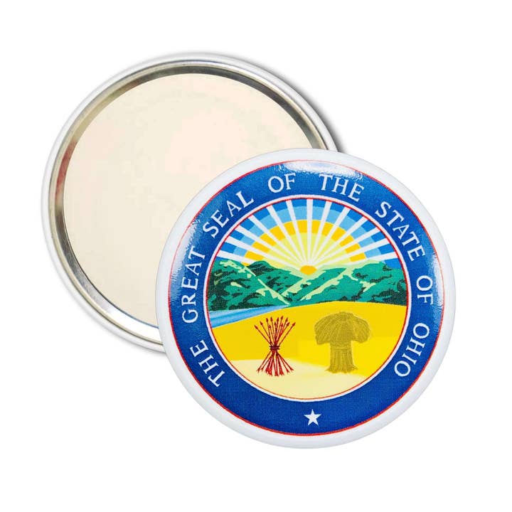 Pocket Mirror - State Seal of Ohio - USA for wholesale by Astur Pins
