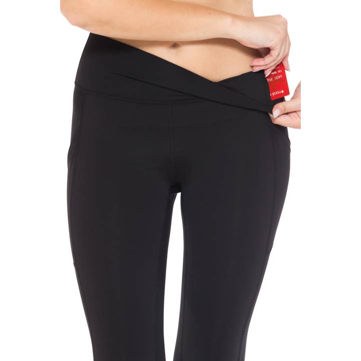 Leggings Depot - Wholesale Athletic/Lounge Leggings - Women's - Nylon Activewear Capri Leggings - Side Pocket