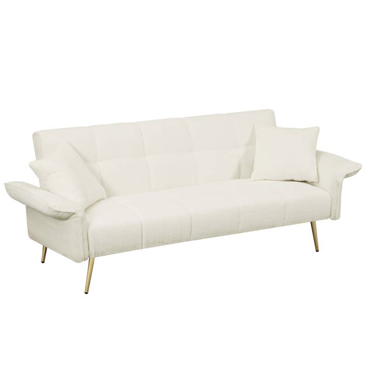 39F Inc. - Wholesale Sofa - 70.1" Futon Sofa Bed - Convertible w/ Folding Armrests15