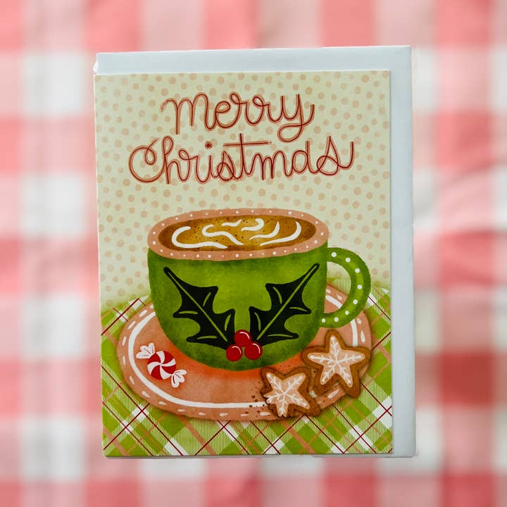 Cozy Coffee Break Christmas Card for wholesale by club daydream
