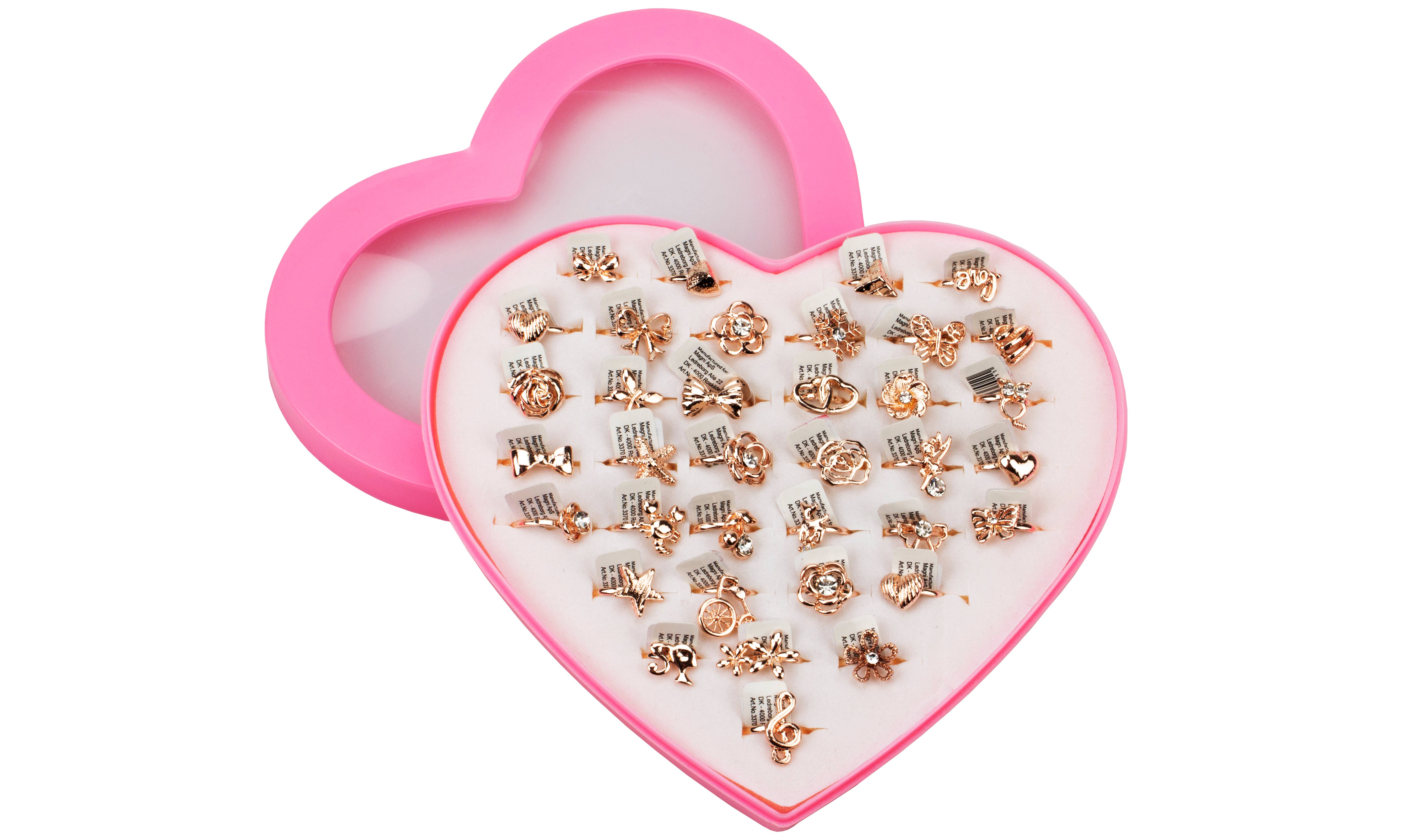 Magni ApS - Wholesale Jewelry Set - Finger rings nickelfree golden, 36 pcs. in display0