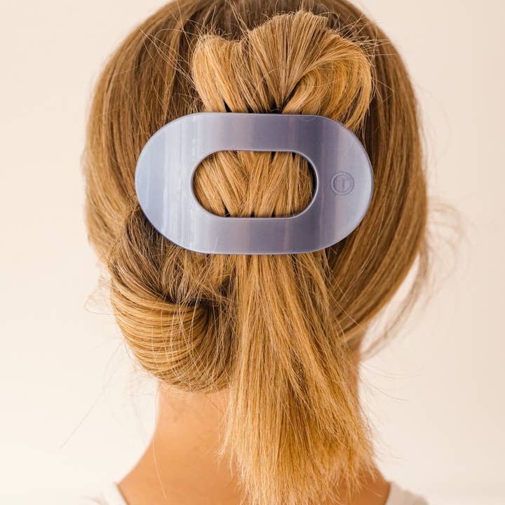 TELETIES - Wholesale Hair Clip - Women's - Round Flat Hair Clip | Large | Hampton Bay