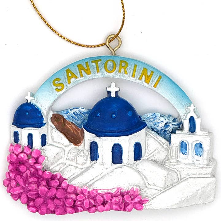 Serendipity - Wholesale Ornament - Santorini Resin Ornament