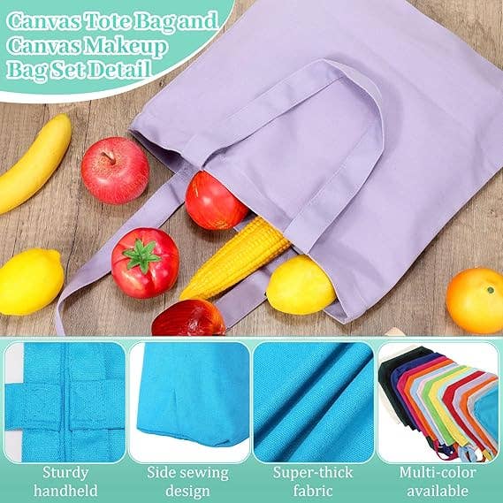 Crover - Wholesale Tote Bag - Unisex - Blank Cotton Canvas Tote Bags – Multi-Color 2