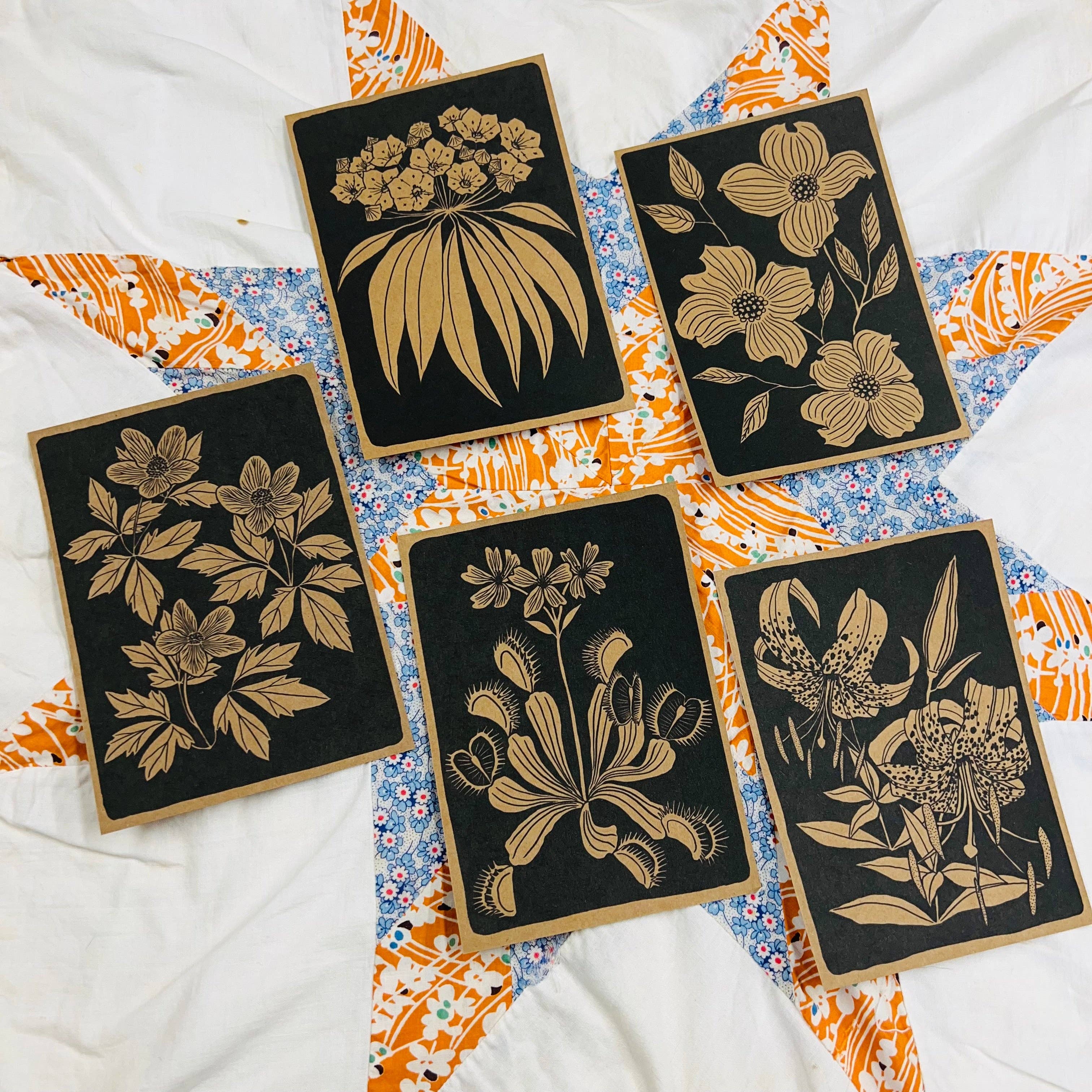 Needlebone, LLC - Wholesale Postcard Set - NC Native Plant Pen Pal Cards6