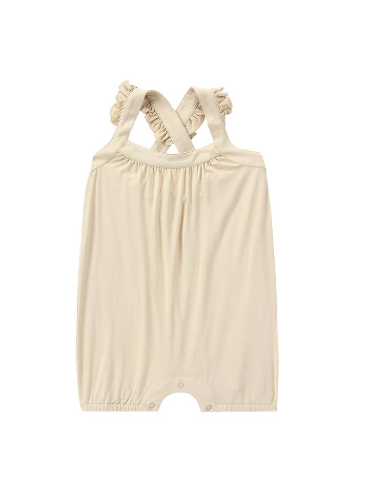 Bear's Little Fish - Vente Body (sans pieds) – bébé - Combinaison courte en bambou avec volants - Latte1