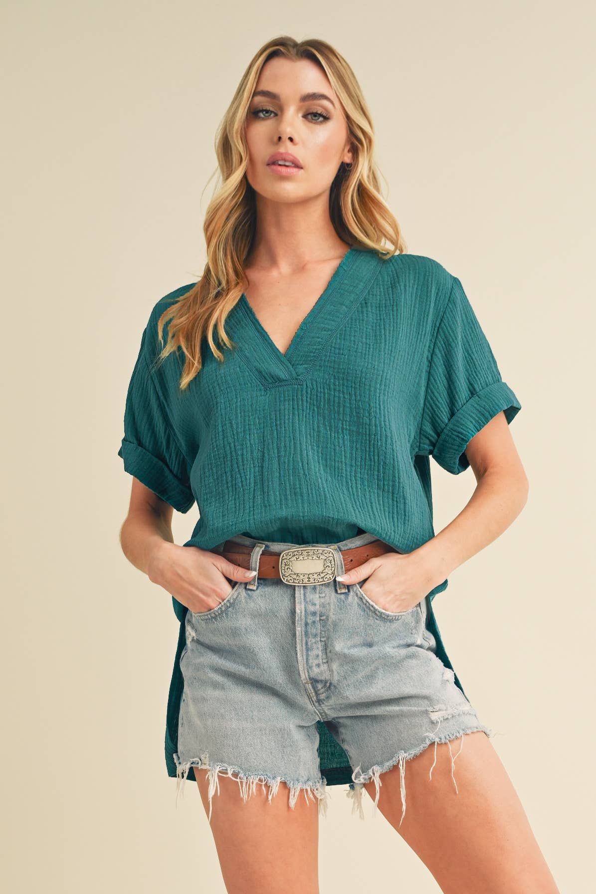 AEMI + CO - Wholesale Blouse - Women's - 8167BK Trudie Top36