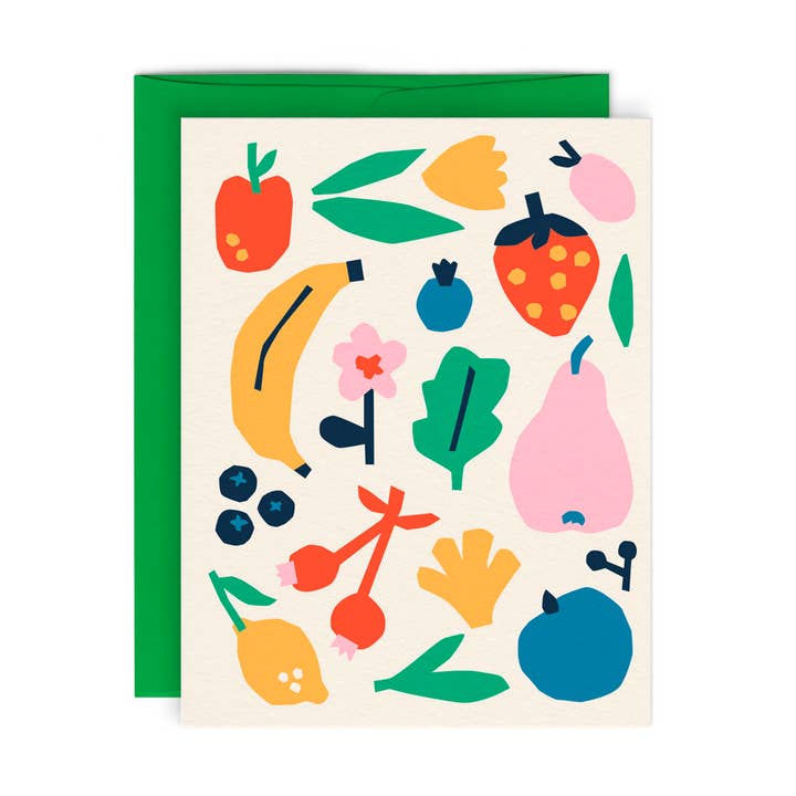 FRUITS — Carte de vœux pour la vente par Paperole