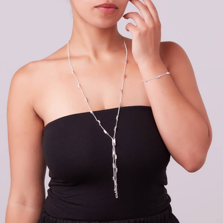 Isabel Lariat Gatsby Collection for wholesale by Polly Edwards Jewellery