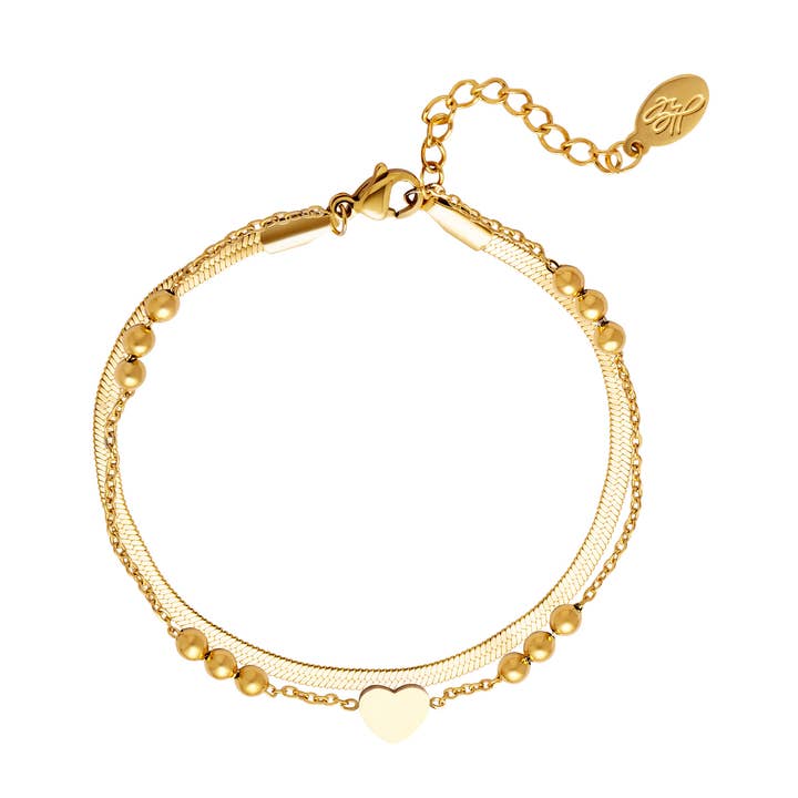 Multi chain bracelet heart for wholesale by SHINE BUY