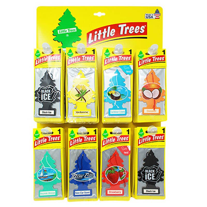 Deluxe Import Trading – wholesale Air freshener – Little Tree AF 8 Hook Display Assorted0