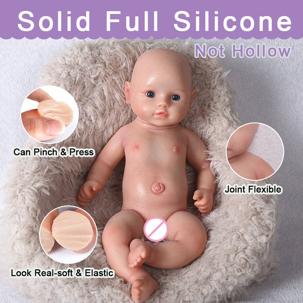 Serendoll - Wholesale Doll - Kids - Serendoll 16.5"/ 42 Cm Full Silicone Reborn Baby Doll,solid1