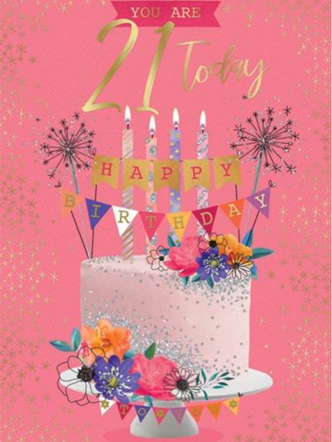 21st Female for wholesale by Kingfisher Cards