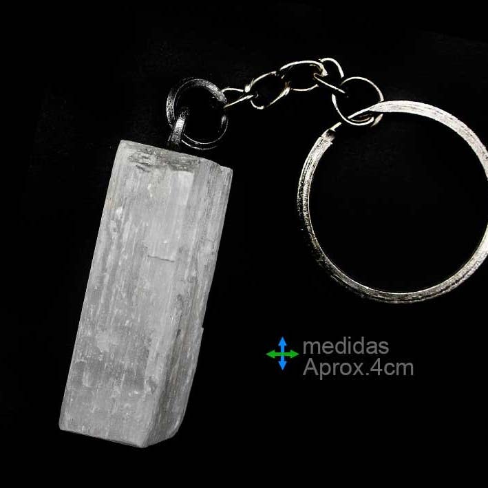 Esoterica Arte - Wholesale Keychain - Unisex - Selenite Key Holder Approx. 4cm (5 pcs)