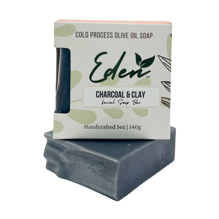 Facial Soap Bar - Charcoal & Clay for wholesale by Eden Daily Essentials