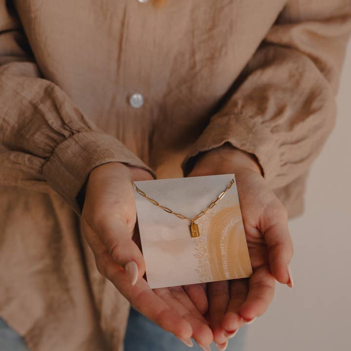 Dear Heart - Wholesale Pendant/Charm Necklace - Believe In Miracles Mini Tag Necklace | Christian Jewelry4