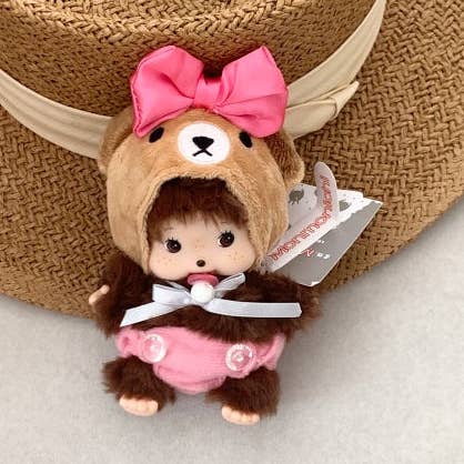 MOND HAUS - Wholesale Keychain - Women's - Bubble Baby Monkey Keychain | Cute Furry Bear Doll Bag Charm0