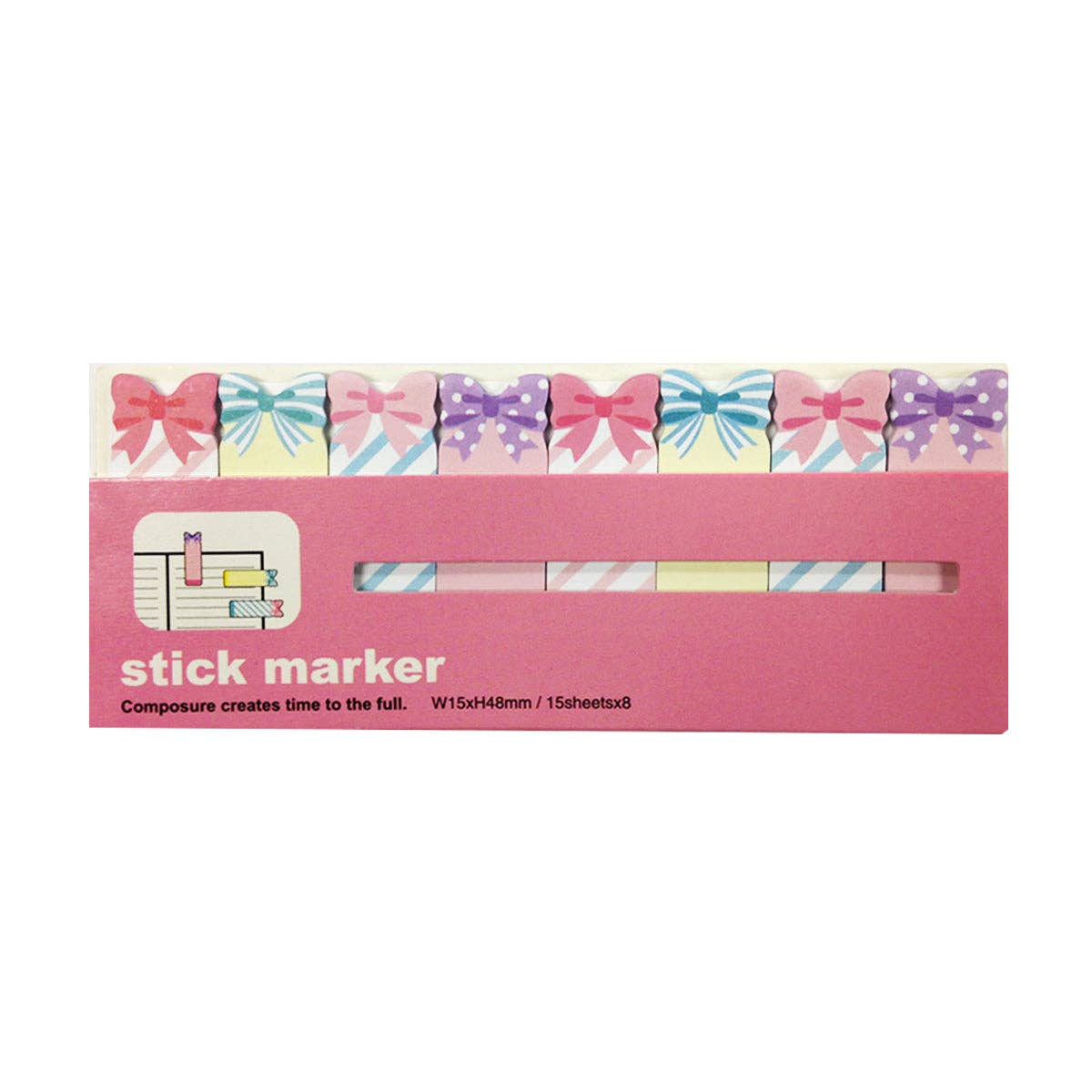 Wrapables.com - Wholesale Bookmark - Wrapables Bookmark Flag Tab Sticky Markers (Set of 2)0