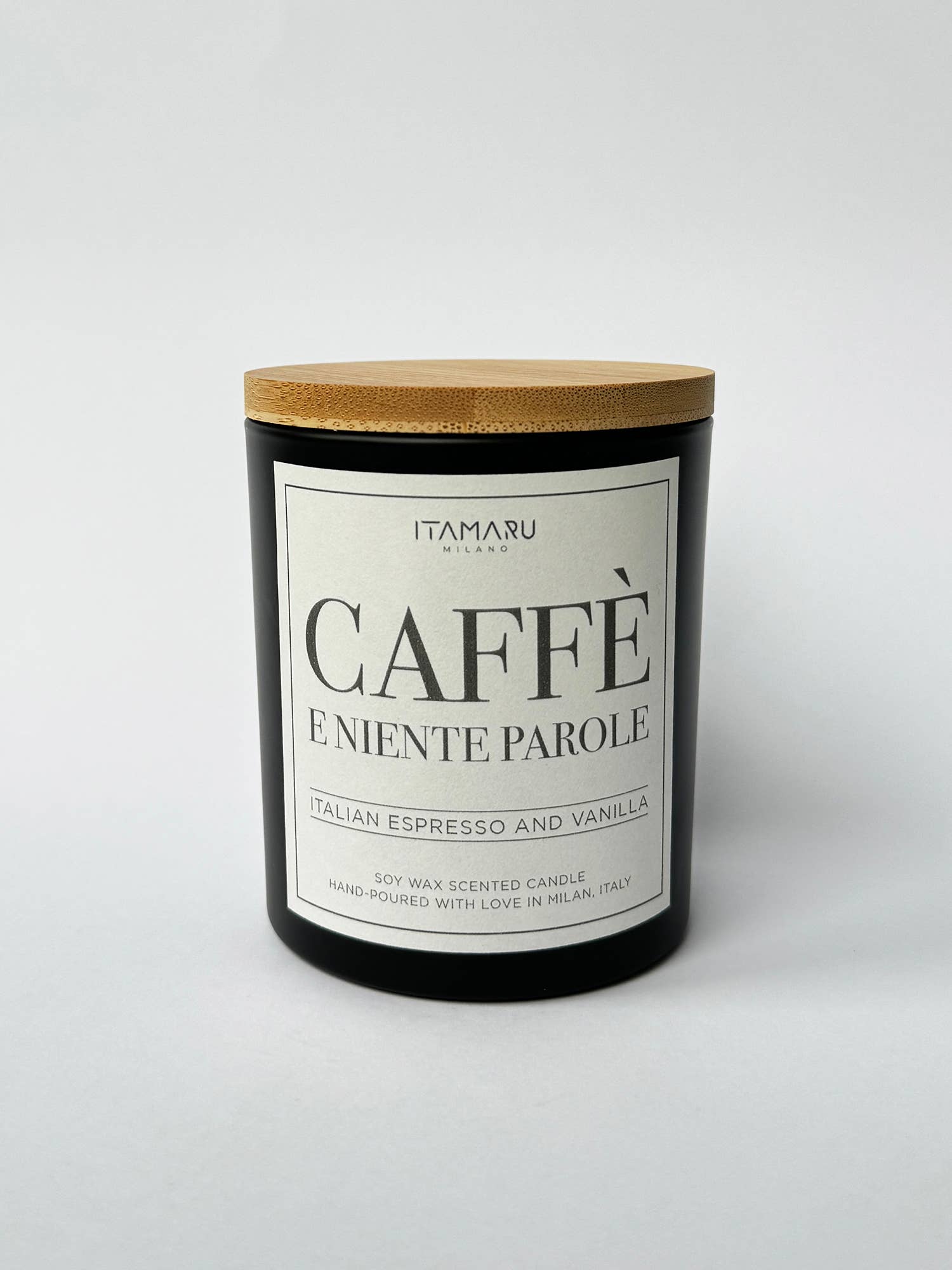 ITAMARU - Wholesale Jar/Filled Candle - Scented soy wax candle CAFFE' E NIENTE PAROLE (bakery scent)3