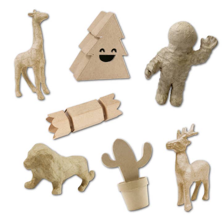 Decopatch™ Paper Maché Figures - Case of 5 for wholesale by Exaclair