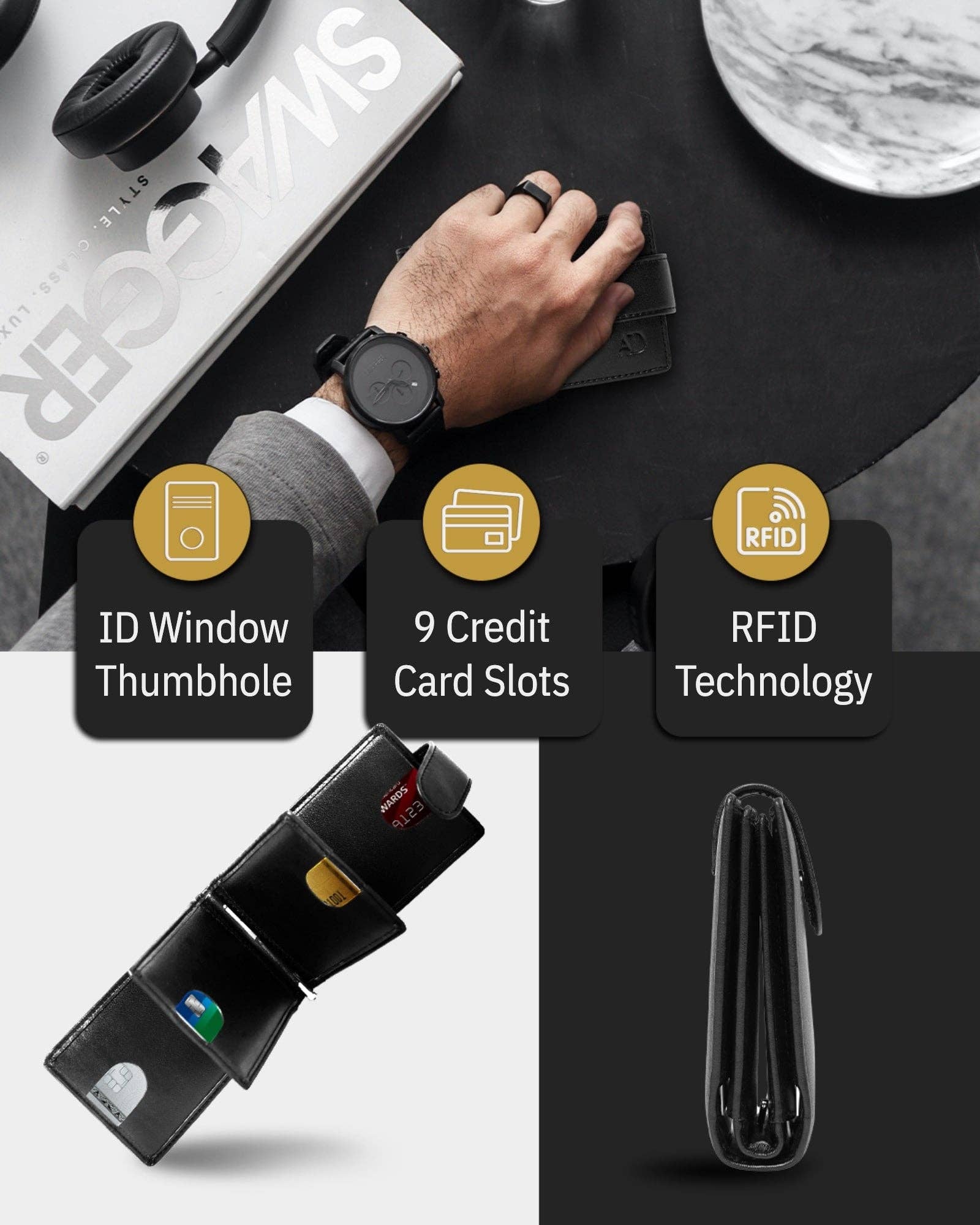 Access Denied Accessories – wholesale Wallet - Men’s – Bifold Wallet With Removable Money Clip Snap Closure1