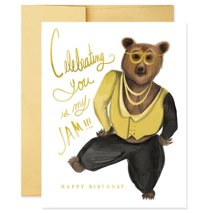My Jam Birthday Card for wholesale by Good Juju Ink