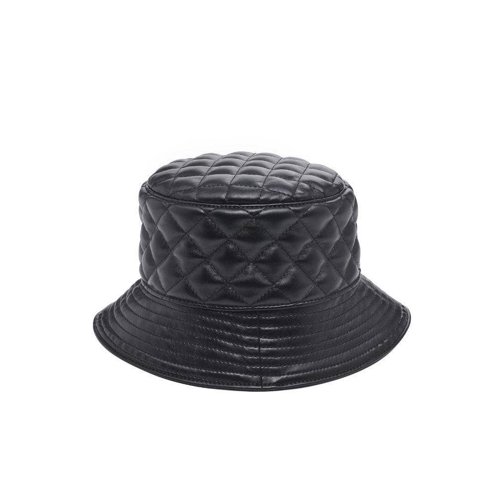 Urban Expressions - Wholesale Bucket Hat - Women's - Quilted Vegan Leather Bucket Hat1