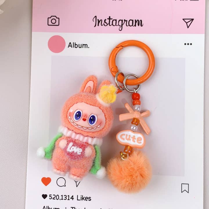 Lilyrosy(Duty free) - Wholesale Keychain - Women's - Labubu Hot-Selling Cute Keychain for Girls,Car Key Accessory4
