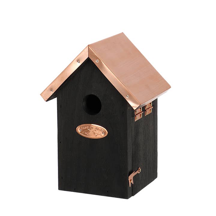 Esschert Design USA - Wholesale Bird House - Winter Wren Birdhouse w/Copper Roof, Black