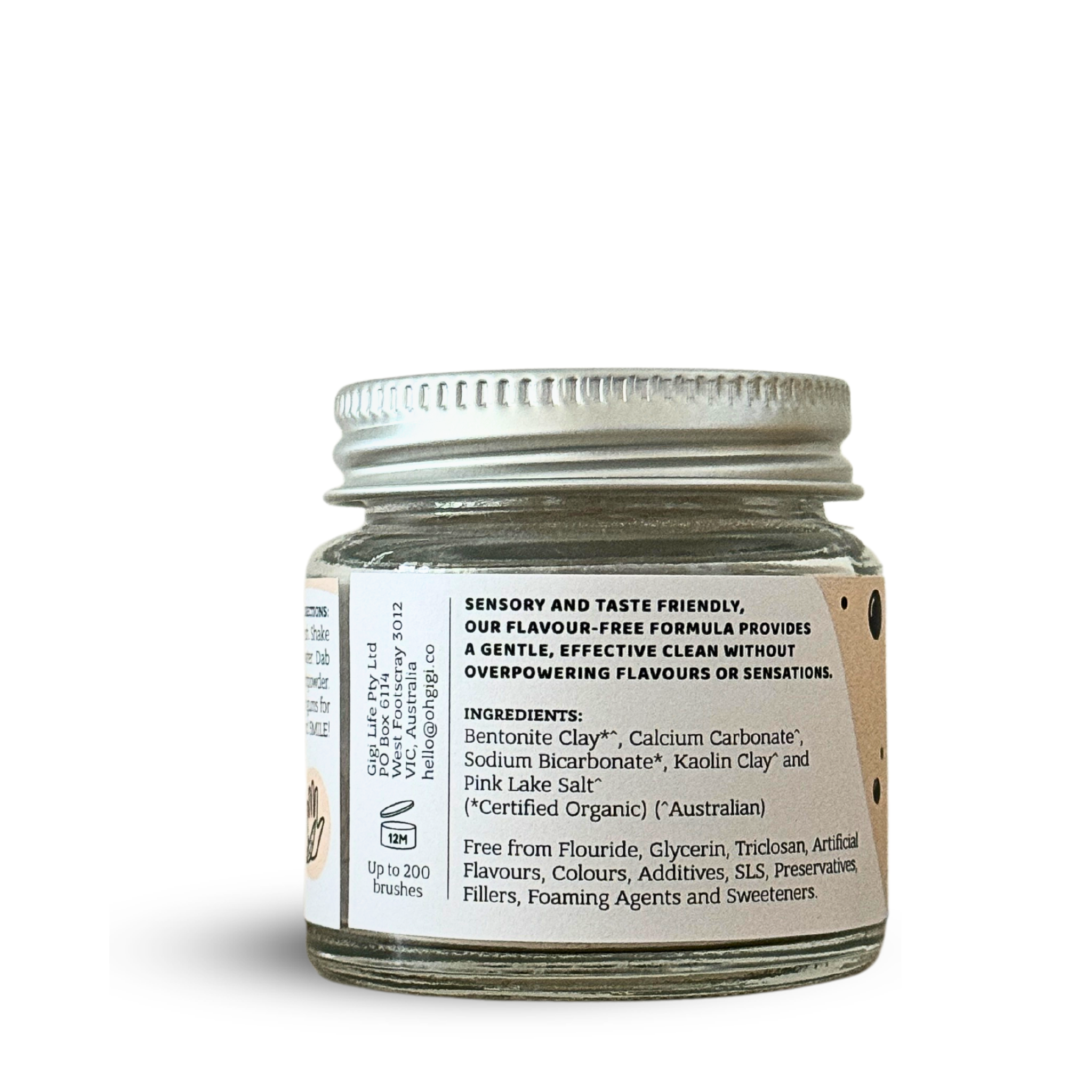 OHGIGI®️ - Wholesale Toothpaste - Organic Tooth Powder 'Flavour Free Brush'1