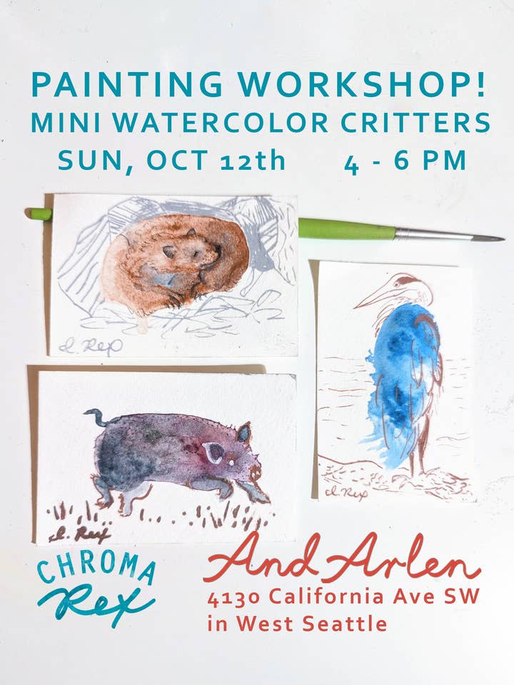 Watercolor Workshop at And Arlen for wholesale by Chroma Rex