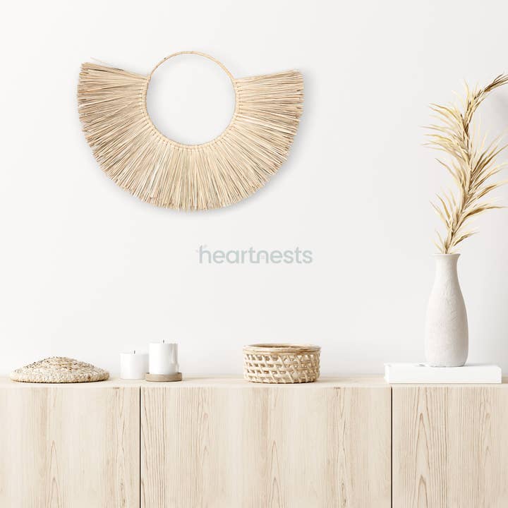 heartnests - Wholesale Wall Accent - Moon Seagrass Wall Decor4