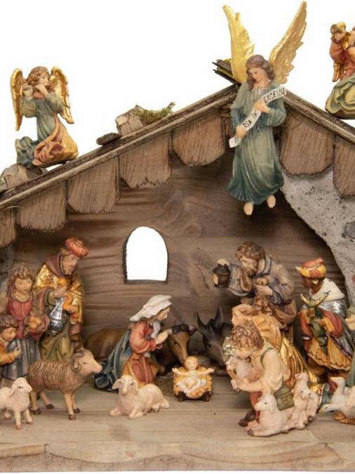 Matteo kerststal met 24 stuks en stal 3582 voor wholesale door Dolfi