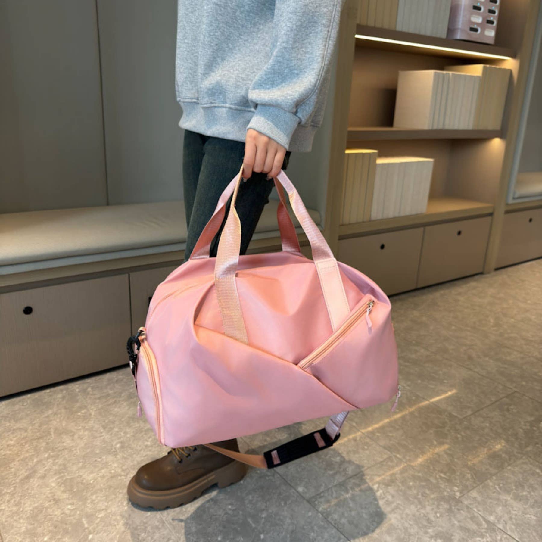 wandf - Vente Sac de voyage – femme - Sac de sport de voyage et de fitness - Séparation étanche pour le mouillé et le sec18