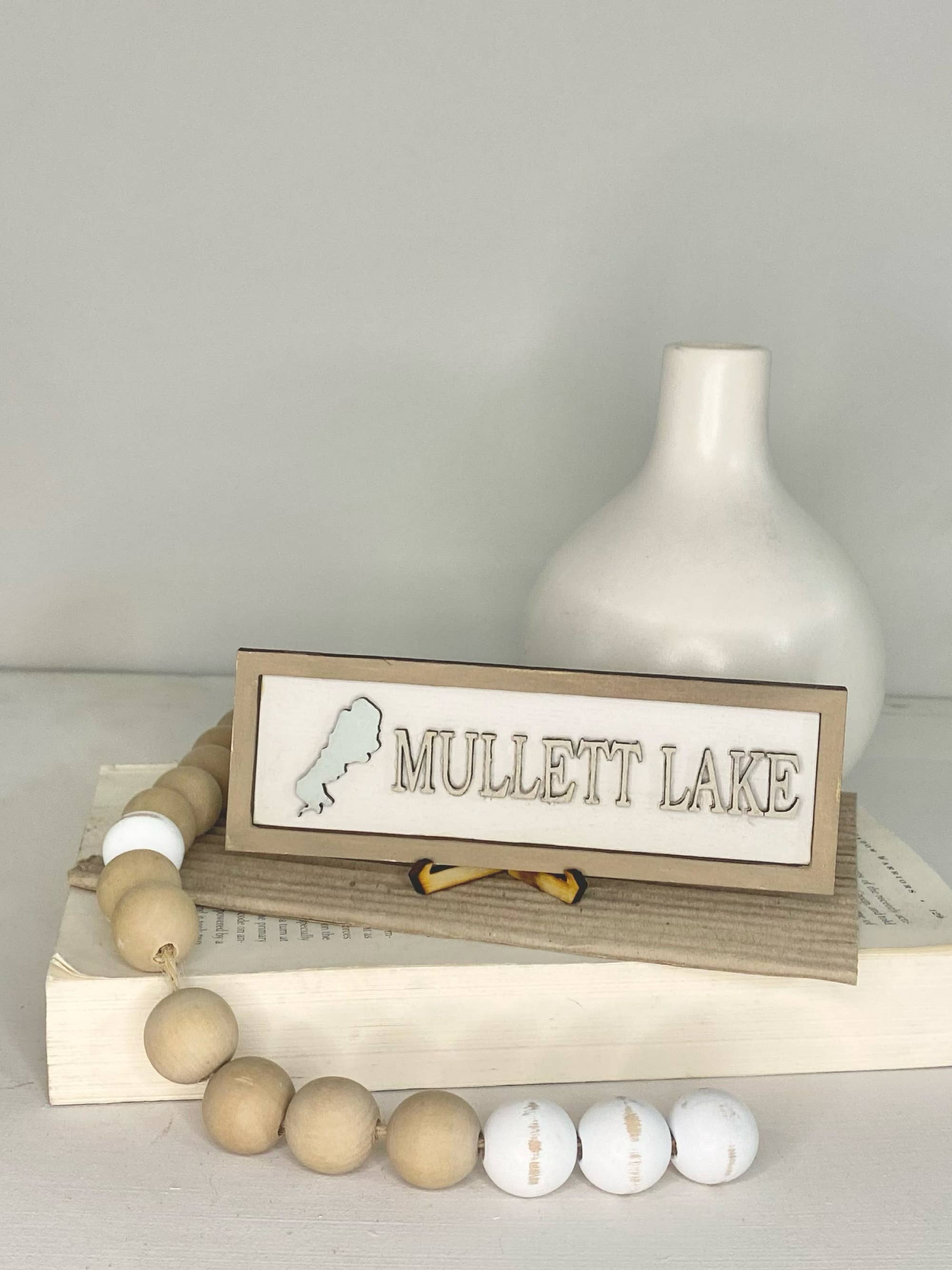 Pine Designs - Wholesale Magnet - "Any" Lake Name Magnet - Lake Name Mini Sign1