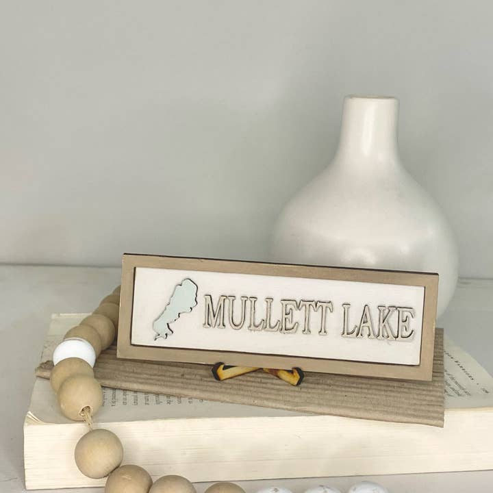 Pine Designs - Wholesale Magnet - "Any" Lake Name Magnet - Lake Name Mini Sign1