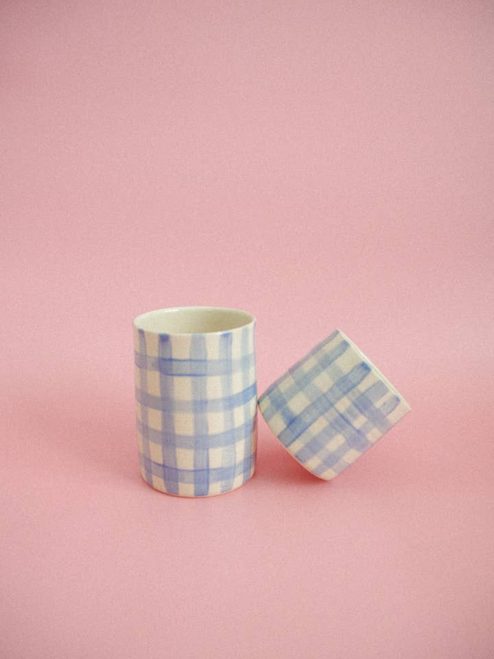 Gingham (Blue) for wholesale by Lilas Clayground