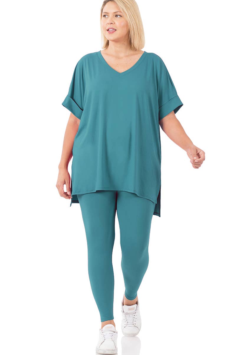 42POPS - Wholesale Lounge Set - Women's - `.Plus Microfiber Lounge Wear 2 Pc Set32