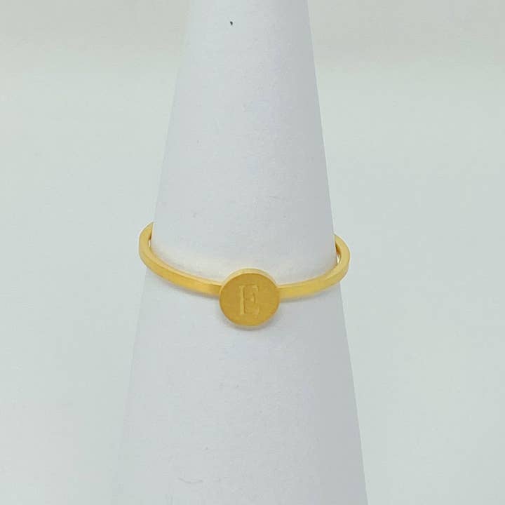 Ellison+Young - Wholesale Band/Stacked Ring - Tiny Initial Ring17
