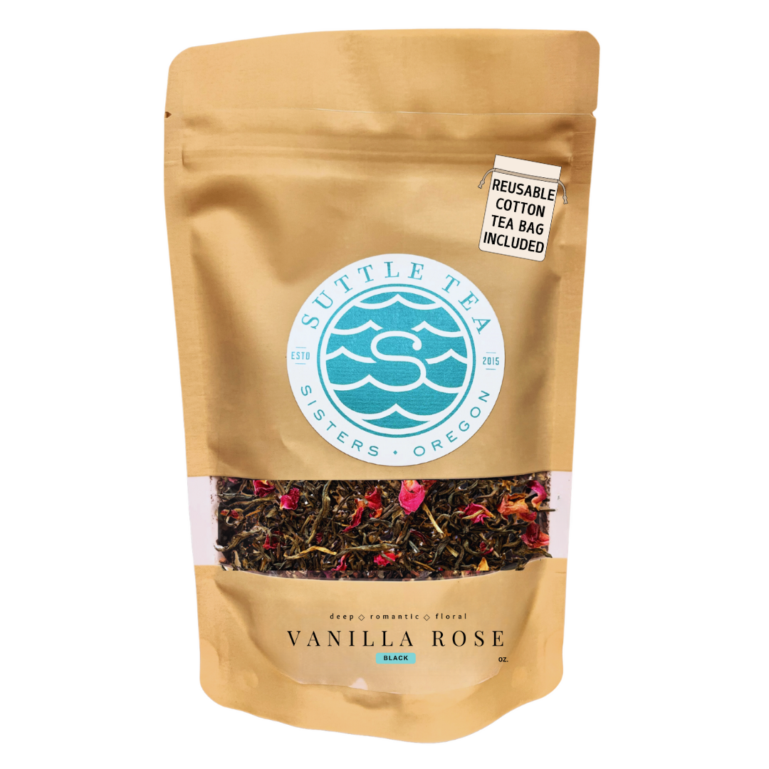 Suttle Tea - Vente Thé en vrac - Vanilla Rose - Black (sac de vente au détail)0