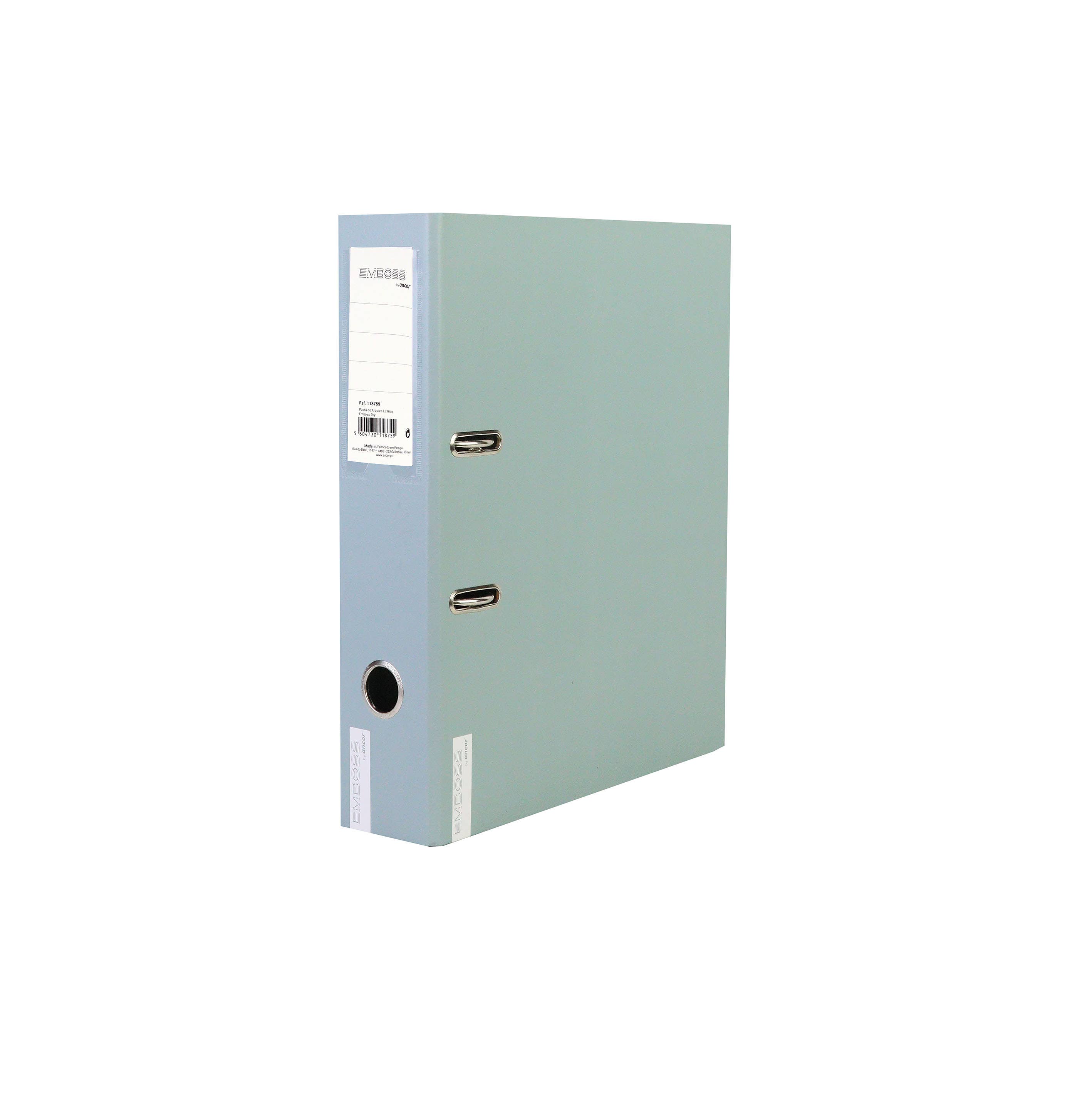 Ancor - Wholesale Folders - A4 Lever Arch File 8cm Emboss Dry Gray