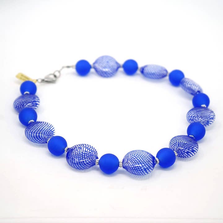 Via Graceffo – Colar com missangas/pérolas por atacado – Colar de Contas de Vidro Murano Autêntico, Monica9, Contas Redondas e em Forma de Disco1